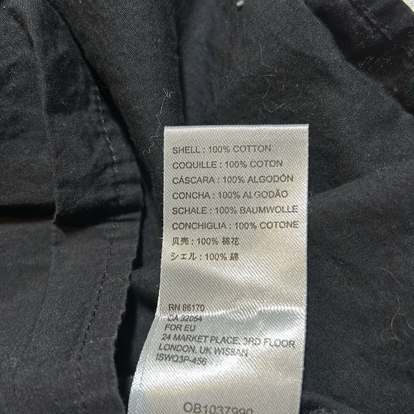 Maeve Black Long Sleeve Oversized Blouse 100% Cotton Sz 0 C10 - Picture 3 of 4